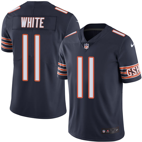 Nike Bears #11 Kevin White Navy Blue Team Color Men's Stitched NFL Vapor Untouchable Limited Jersey - Click Image to Close
